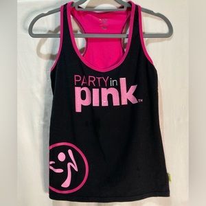 Party in Pink Zumba tank